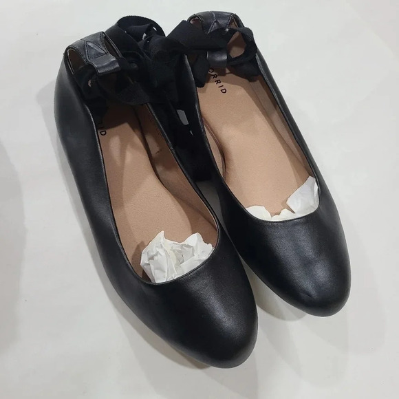 Torrid lace up ballet flats- 10W black - Picture 1 of 5